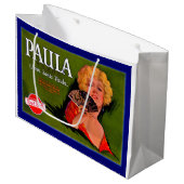 1920年代のフルーツクラートラベルサンタポーラのポーラ ラージペーパーバッグ (正面アングル)