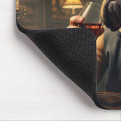 1920年代のブルドッグ飲酒スペークレイシー マウスパッド (コーナー)