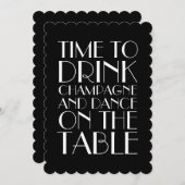 1920年代のホタテ誕生日招待状 招待状 (正面/裏面)