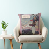 1920年代のマザーグースが巨大なガチョウに乗る クッション (椅子)