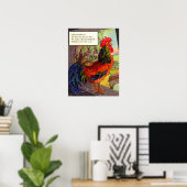 1920年代のマザーグース - ニワトリのイラスト ポスター (ホームオフィス)