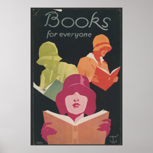 1920年代のヴィンテージのポスターのための本 ポスター (正面)