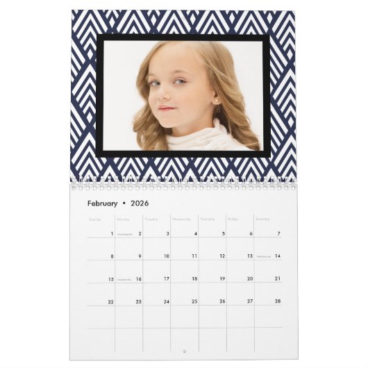 1920年代のヴィンテージアールデコ·ファミリの写真 カレンダー (2月 2026)