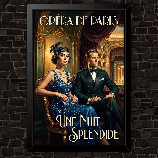 1920年代のヴィンテージファッション広告 ポスター