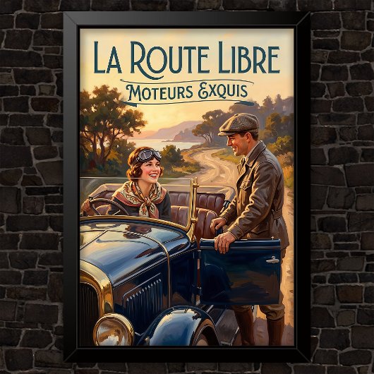 1920年代のヴィンテージファッション広告 ポスター