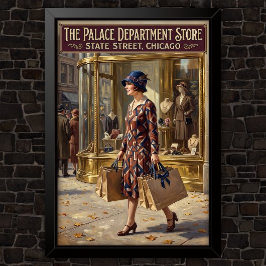 1920年代のヴィンテージファッション広告 ポスター