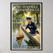 1920年代のヴィンテージ子供服の広告 ポスター (正面)
