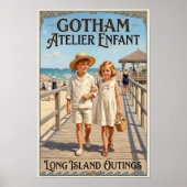 1920年代のヴィンテージ子供服の広告 ポスター (正面)