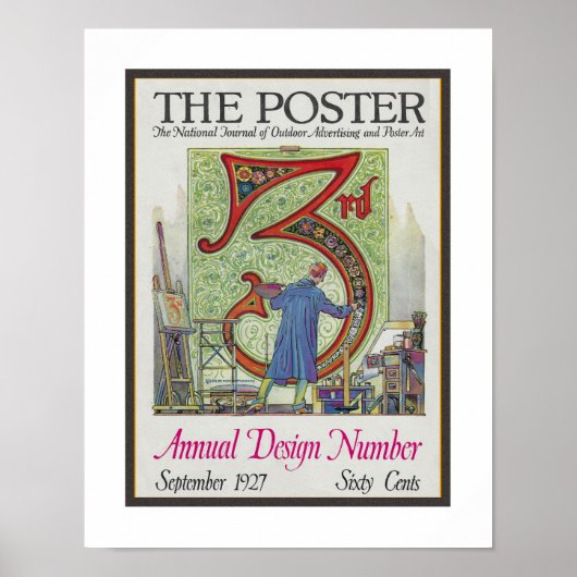 1920年代のヴィンテージ映画雑誌表紙 ポスター (正面)
