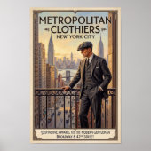 1920年代のヴィンテージ ファッション広告 ポスター (正面)