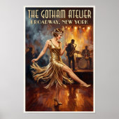 1920年代のヴィンテージ ファッション広告 ポスター (正面)