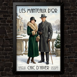 1920年代のヴィンテージ ファッション広告 ポスター