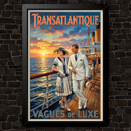 1920年代のヴィンテージ ファッション広告 ポスター