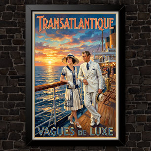 1920年代のヴィンテージ ファッション広告 ポスター