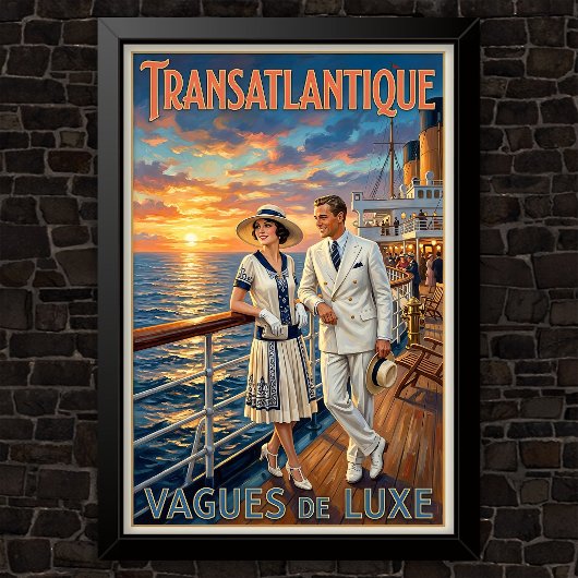 1920年代のヴィンテージ ファッション広告 ポスター