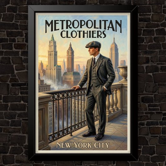 1920年代のヴィンテージ ファッション広告 ポスター