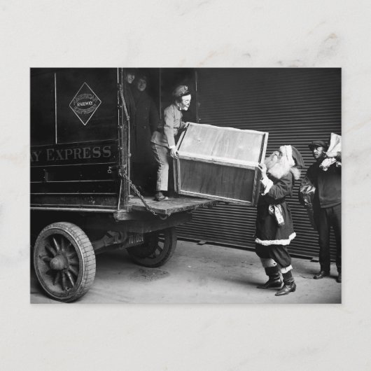 1920年代の不気味なクリスマスダード シーズンポストカード (正面)