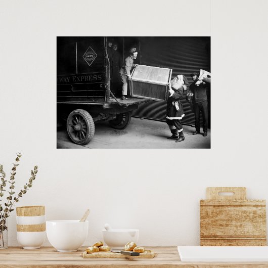 1920年代の不気味なクリスマスダード ポスター (キッチン)