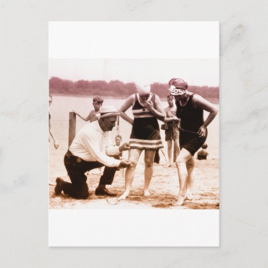 1920年代の入浴美しい ポストカード (正面)