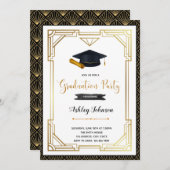 1920年代の卒業案内 招待状 (正面/裏面)