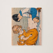 1920年代の女の子と男の遊子の大理石 ジグソーパズル (縦)