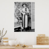 1920年代の女子ゴルフファッション ポスター (キッチン)