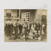 1920年代の女性写真の大グループ ポストカード (正面)