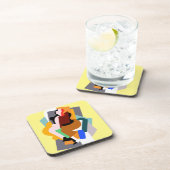 1920年代の姿抽象芸術女性ヴィンテージアート コースター (右側)