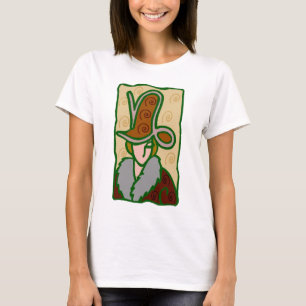 1920年代の山羊座茶色のシンボルを持つ女性 Tシャツ