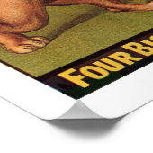 1920年代の広告バーンズ・サーカスのポスター ポスター (角)