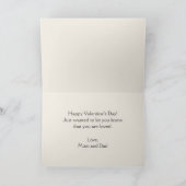 1920年代の愛の提供ヴィンテージバレンタインデー シーズンカード (内部)