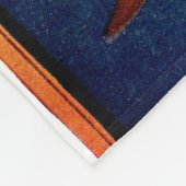 1920年代の月の中の美女 フリースブランケット (角)