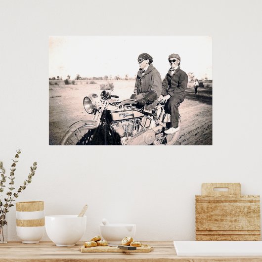 1920年代の男性オートバイのポスター ポスター (キッチン)