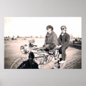 1920年代の男性オートバイのポスター ポスター (正面)