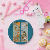 1920年代の秋の少年少女 ペーパープレート (パーティー)