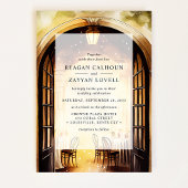 1920年代の秘密のランタン スピークイージー ウェディング 招待状