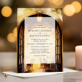 1920年代の秘密のランタン スピークイージー ウェディング 招待状