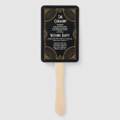 1920年代の結婚ハンドファンアールデコギャツビー ハンドファン (裏面)