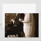 1920年代の結婚式招待状 招待状 (正面/裏面)