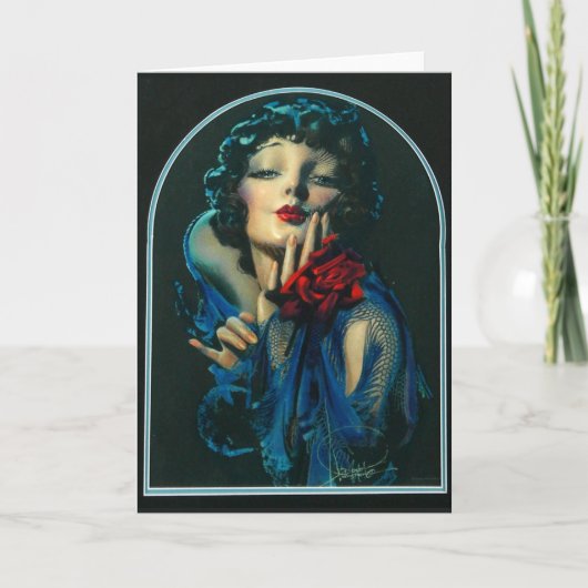 1920年代の美しい女性 カード (正面)