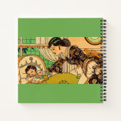 1920年代の美しい母とベビー ノートブック (裏面)