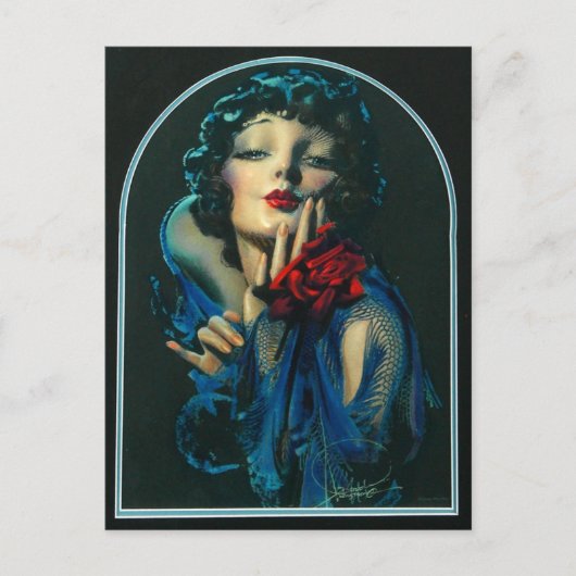 1920年代の美人 ポストカード (正面)