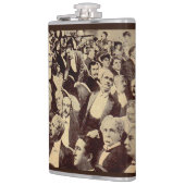 1920年代の群集シーン フラスク (左)