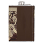 1920年代の群集シーン フラスク (裏面)