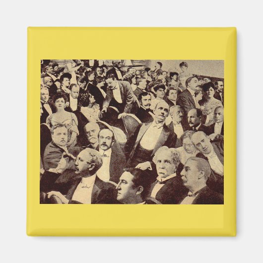 1920年代の群集シーン マグネット (正面)