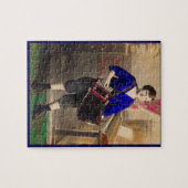 1920年代の若い女性アコーディオンRPPC ジグソーパズル (横)