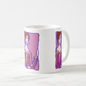 1920年代の蠍座女性(紫) コーヒーマグカップ (正面右)