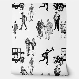 1920年代の骨格型トイルフラッパーアンティーク不吉 壁紙