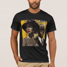 1920年代の黒人文化が復活:アポップ・アートのート Tシャツ
