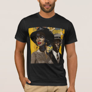 1920年代の黒人文化が復活:アポップ・アートのート Tシャツ